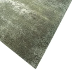 Forest Green Hand-Knotted Rug