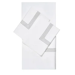 Four Generations White & Grey US King Sheet Set