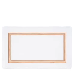 Four Generations White & Orange Bath Mat