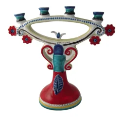 Four-arm Ceramic Candle Holder