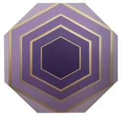 Freedom Purple Octagonal Decorative Panel
