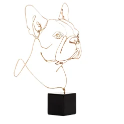 French Bull Dog Bronze Statuette