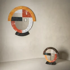 Friends Circle Polychrome Table Mirror