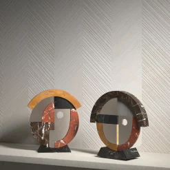 Friends Oval Polychrome Table Mirror