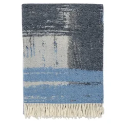 Fringed Brushstrokes-Effect Blanket
