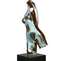 Fringed Female Torso Bronze Sculpture
