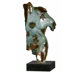 Fringed Male Torso Bronze Sculpture