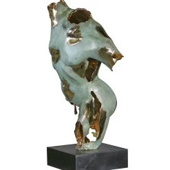 Fringed Male Torso Bronze Sculpture