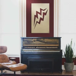 Fulmini Aluminum Gold Sculpture