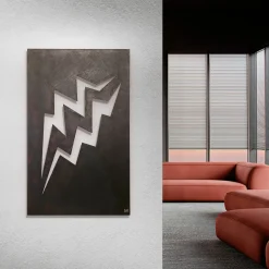 Fulmini Aluminum Sculpture Burn