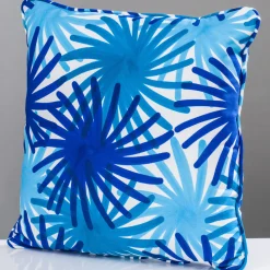 Fuochi Blue Cushion