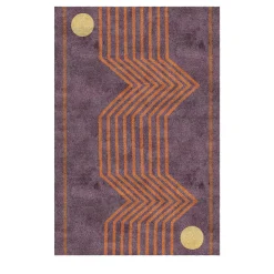 Futuro Burgundy Rug by Vanessa Ordonez