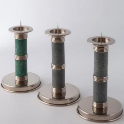 Galucharme Sky Blue Candlestick # 1 by Nino Basso