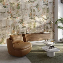 Garden of Dreams Sepia Wallpaper