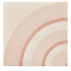Geometrie d'Ombra Circle Motif Pink Ceramic Tile