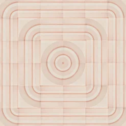 Geometrie d'Ombra Circle Motif Pink Ceramic Tile