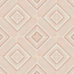 Geometrie d'Ombra Diagonal Motif Powder Pink Tile