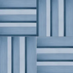 Geometrie d'Ombra Line Motif Blue Ceramic Tile