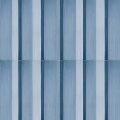 Geometrie d'Ombra Line Motif Blue Ceramic Tile