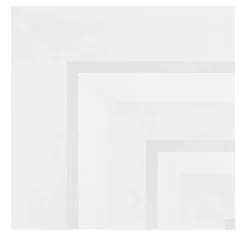 Geometrie d'Ombra Square Motif White Ceramic Tile