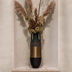 Giant Petroleum Bronze Kaki and Military Green Amphora