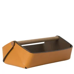 Gino Small Ocher Basket by Cristian Loddo
