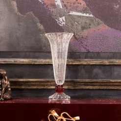 Ginostra Veined Red Sphere Vase