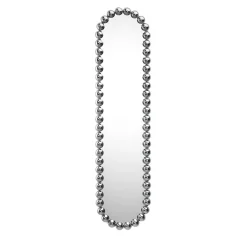 Gioiello Oval Chromed Mirror by Nika Zupanc