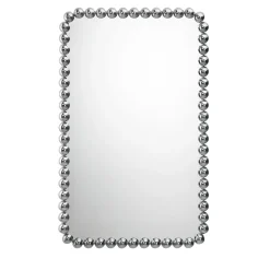 Gioiello Rectangular Small Chromed Mirror by Nika Zupanc