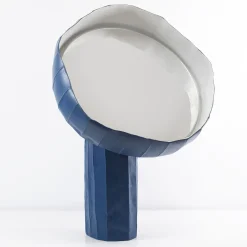Girasole 40 Blue Table Mirror by Paronetto and Botticelli