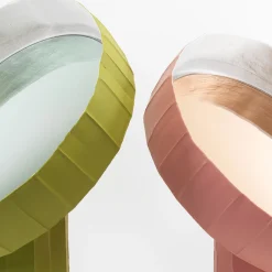 Girasole 40 Lime-Green Table Mirror by Paronetto and Botticelli