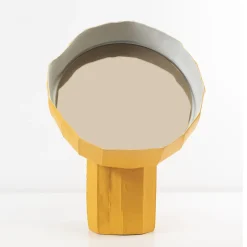 Girasole 30 Yellow Table Mirror by Paronetto and Botticelli
