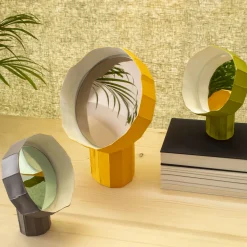 Girasole 30 Yellow Table Mirror by Paronetto and Botticelli