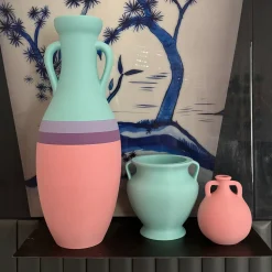 Giulio Cesare XL Pink Purple Lilac And Light Blue Amphora