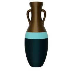 Giulio Cesare XXL Black Light Blue And Bronze Amphora