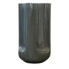 Giuseppe Cenere Glossy Gray Glazed Ceramic Vase
