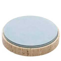 Giza Leather & Marble Round Box #7