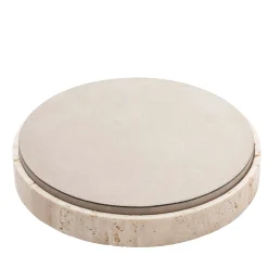 Giza Leather & Marble Round Box #3