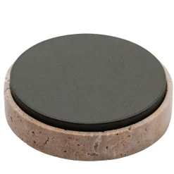 Giza Leather & Marble Round Box #12