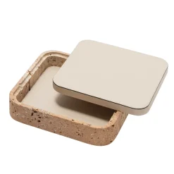 Giza Leather & Marble Square Box #9