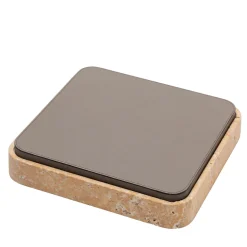 Giza Leather & Marble Square Box #4