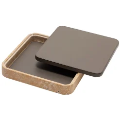 Giza Leather & Marble Square Box #4