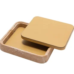 Giza Leather & Marble Square Box #5