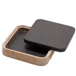 Giza Leather & Marble Square Box #12