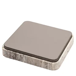 Giza Leather & Marble Square Box #1