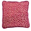 Glam Leopard and Red Couture Velvet Reversible Cushion