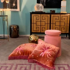 Glass Flowers Cushion