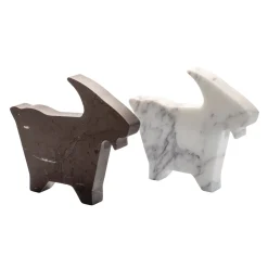 Goat Large Gray Statuette by Alessandra Grasso