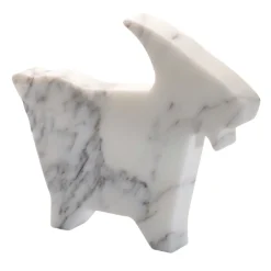 Goat Large White Statuette by Alessandra Grasso