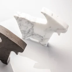 Goat Large White Statuette by Alessandra Grasso